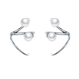 Silver Pearl Earrings - Soffi Store