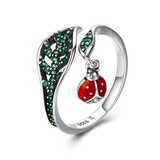 Ladybug in Tree Leaves Ring - Soffi Store