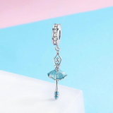 Silver Ballerina Dangle Charm - Soffi Store