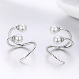 Silver Pearl Earrings - Soffi Store