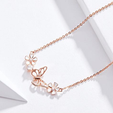 Butterfly & Flower Necklace - Soffi Store