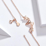 Butterfly & Flower Necklace - Soffi Store