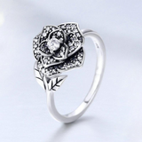 Silver Rose Ring - Soffi Store