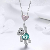 Heart & Bear Pendant Necklace - Soffi Store