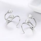 Silver Pearl Earrings - Soffi Store