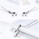 Eva Silver Musical Note Pendant Necklace - Soffi Store