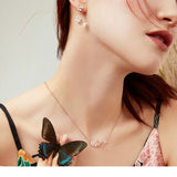 Butterfly & Flower Necklace - Soffi Store